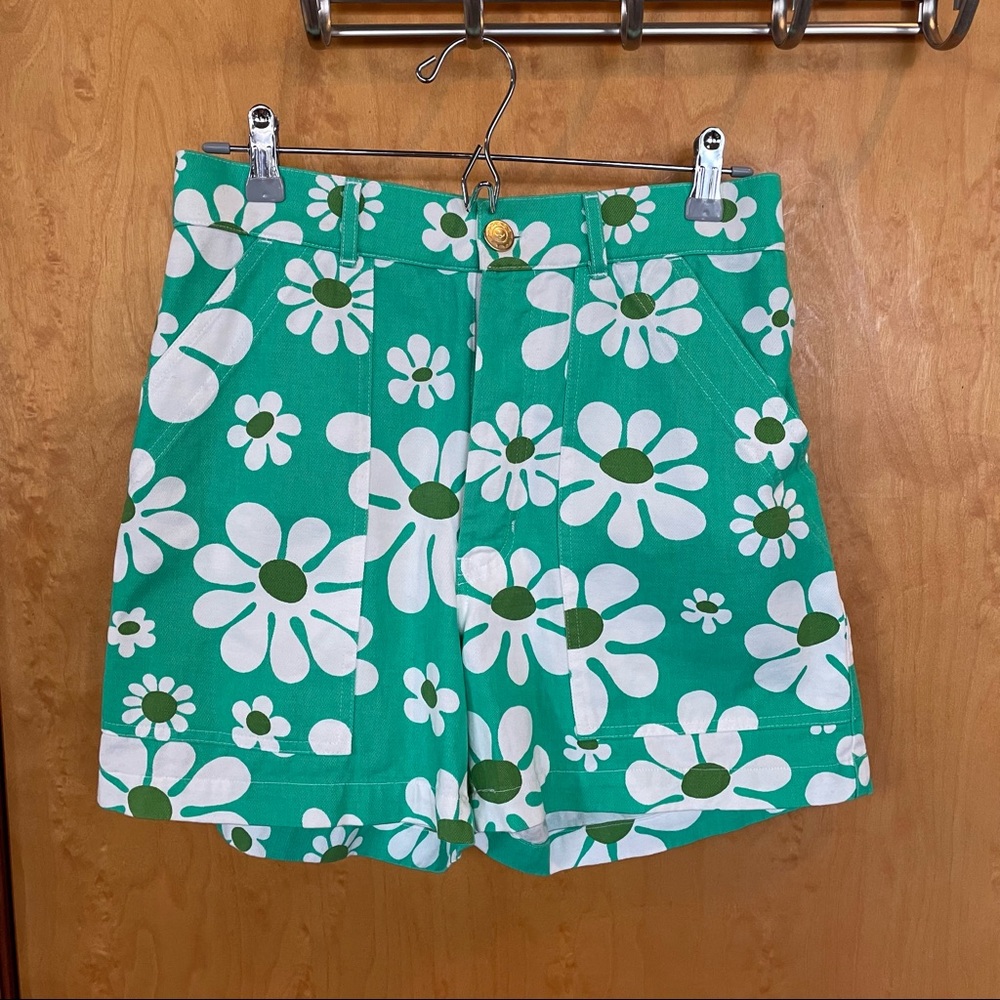 Big Bud Press XL Daisy Teal Shorts